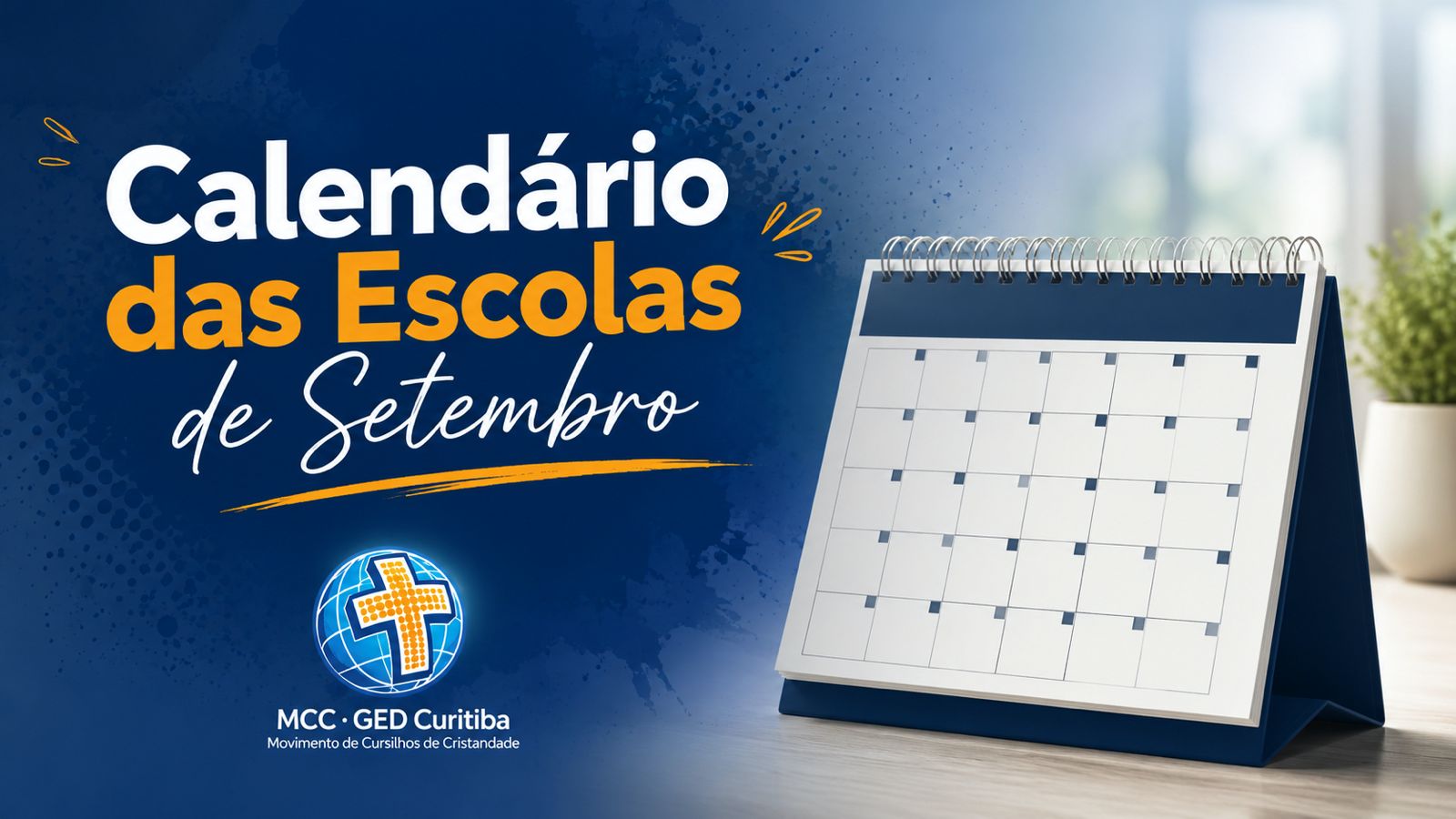 Calendário das Escolas de Formação de Setembro 2026